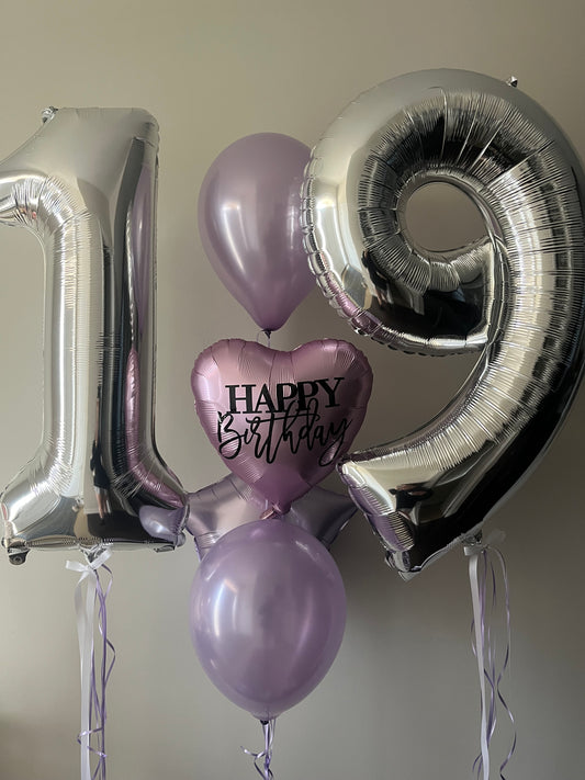 Birthday Numbers & Customized Balloon Bouquet