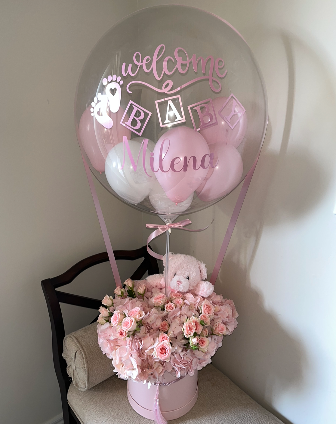 Baby Girl Flower Arrangement