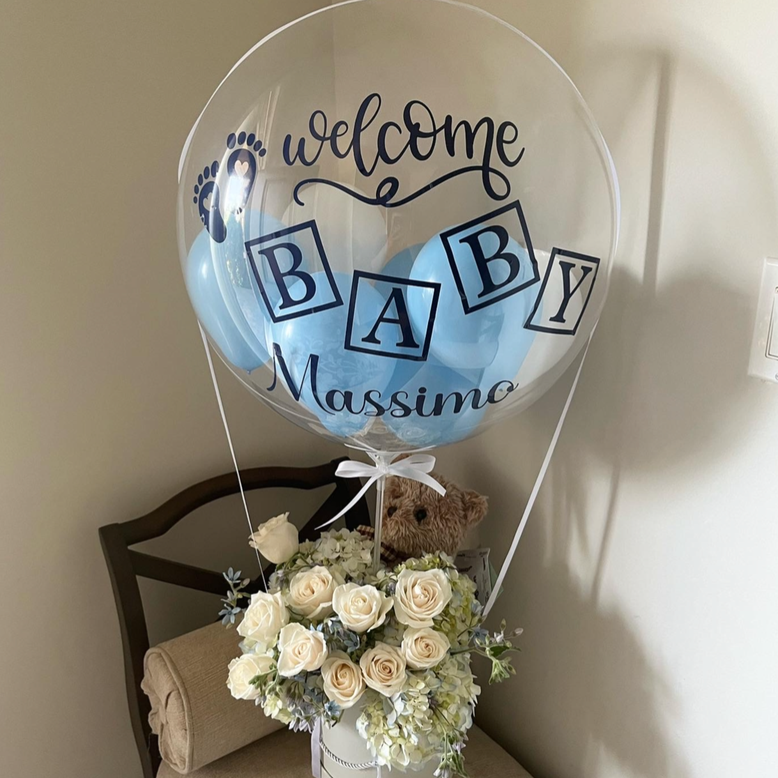 Baby Boy Flower Arrangement